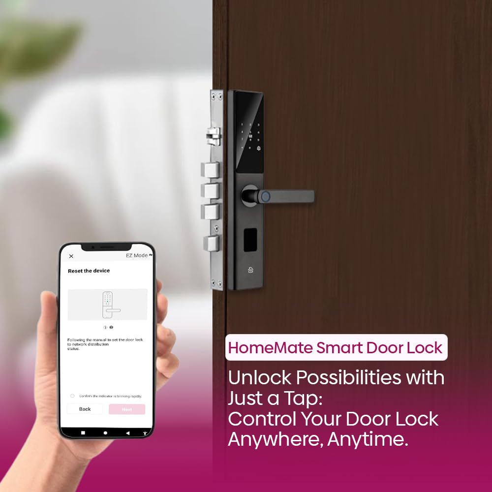 Wi-Fi Smart Digital Lock for Wooden Doors