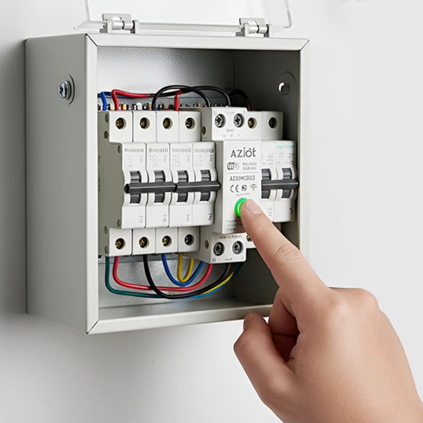 1P 63A Wi-Fi Smart Circuit Breaker with Power Monitoring & Protection