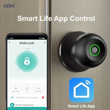 Smart Cylindrical Door Lock with Fingerprint & App Control