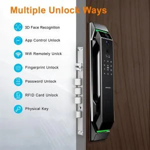 Ledgebit Wi-Fi Smart Door Lock – Fingerprint, Password, Card, App & Key