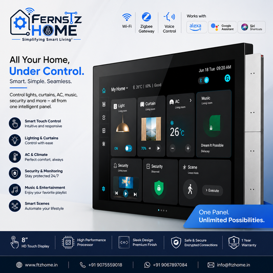 10.1" FTZ S9E Smart Home Control Panel - Zigbee + BT