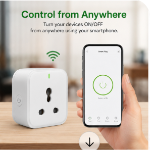 10A Smart Plug with Energy Monitoring + Wi-Fi + Bluetooth