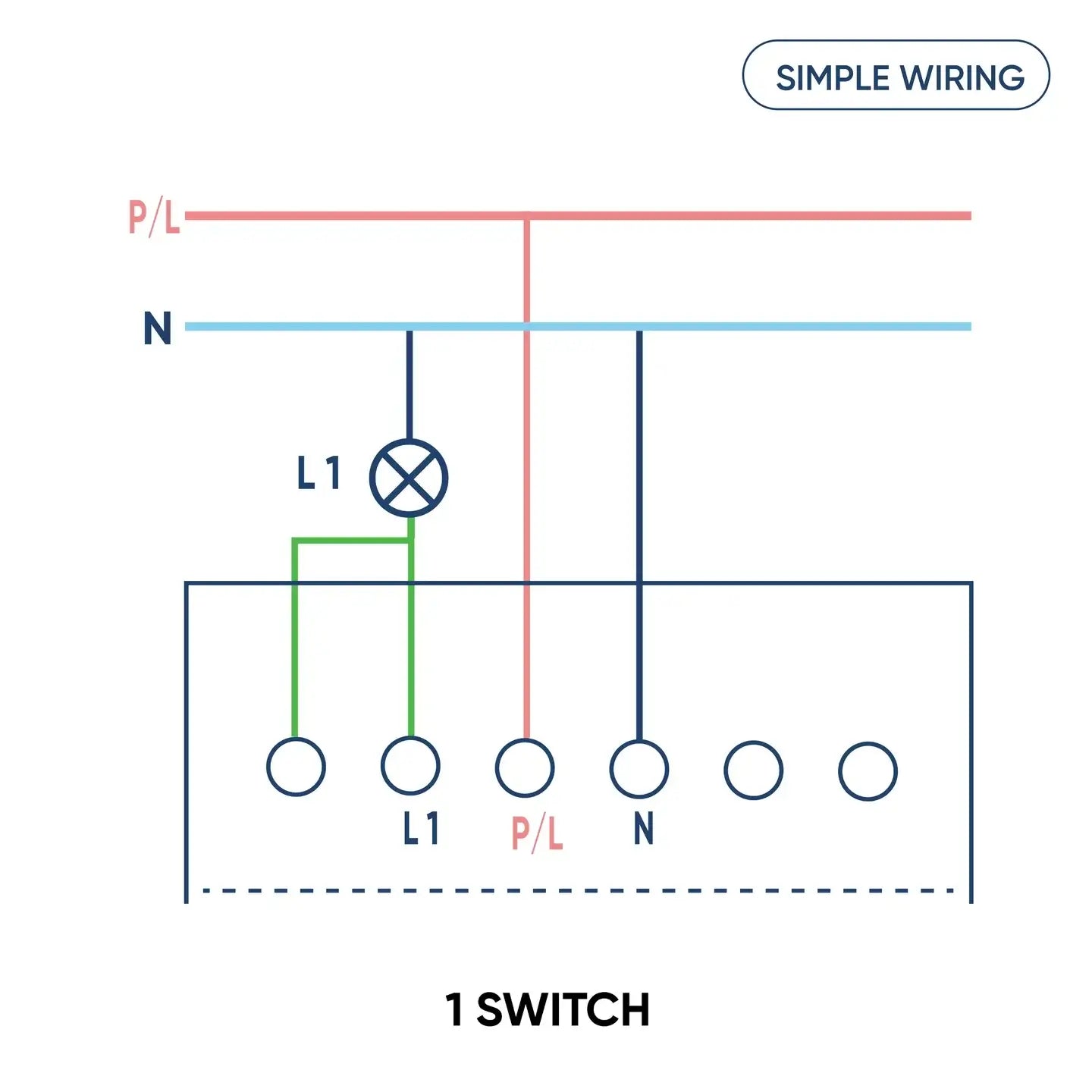 1 Gang 24A Smart Switch