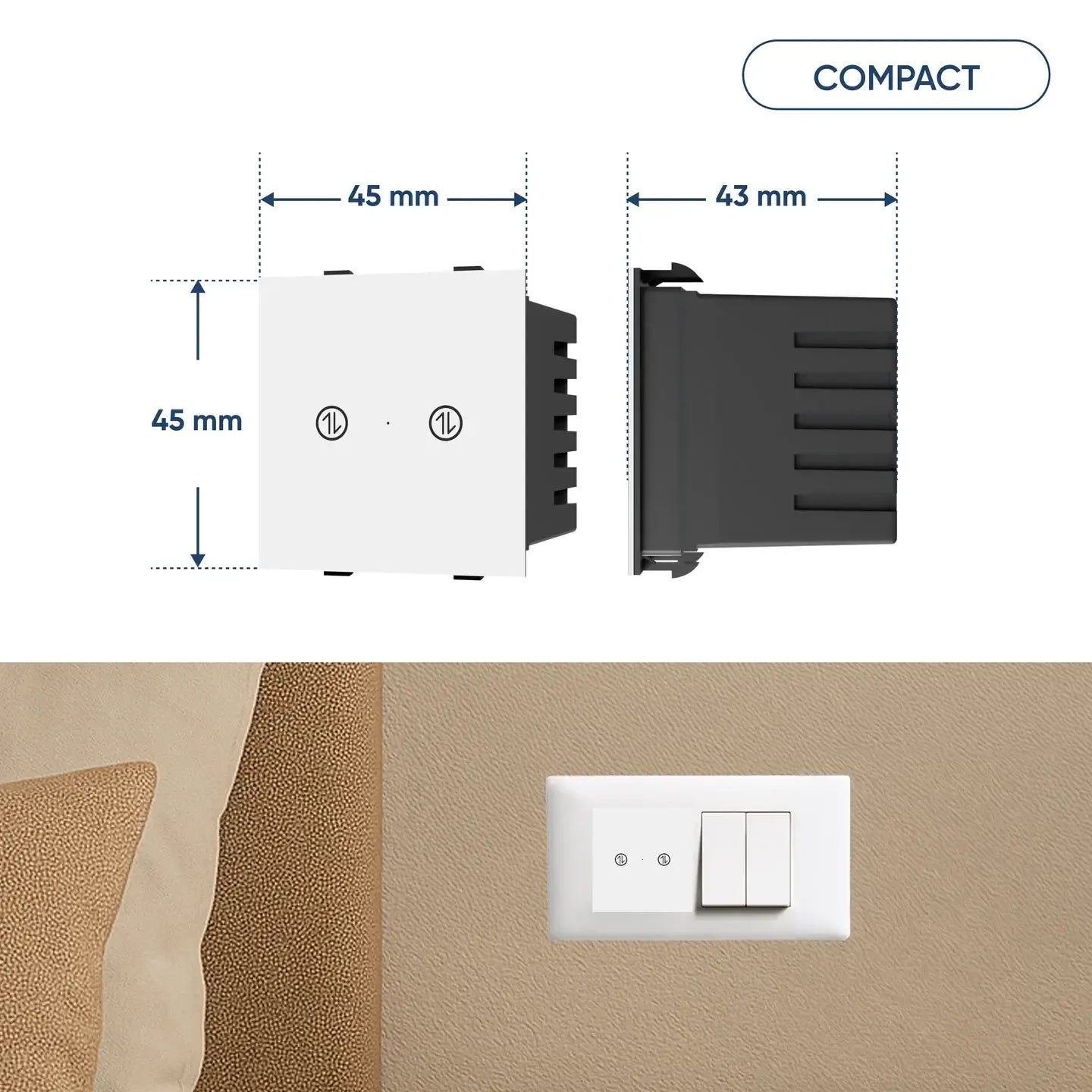 2-Way 2-Gang Smart Switch