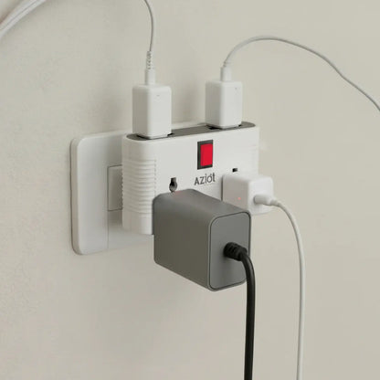 AZIOT Smart 4-Way Multi Plug Adaptor (WiFi + BLE)
