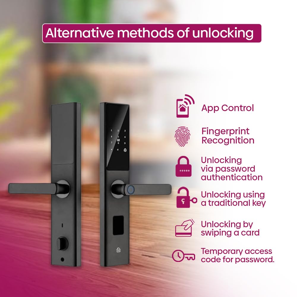 Wi-Fi Smart Digital Lock for Wooden Doors