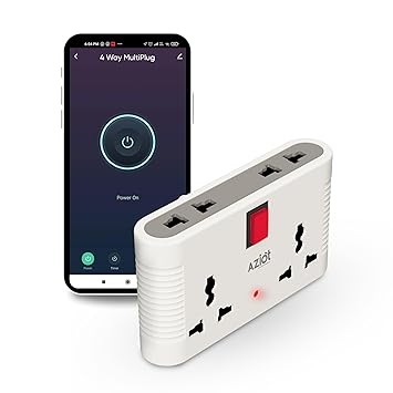 4-Way Smart Multi-Plug Adaptor – Wi-Fi & Bluetooth | Works with Alexa & Google
