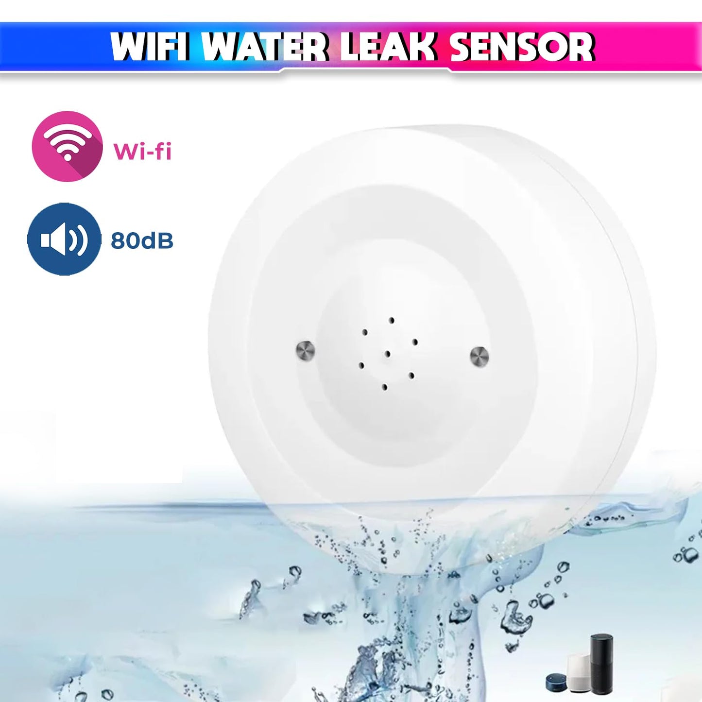 Smart WiFi Water Leak Sensor