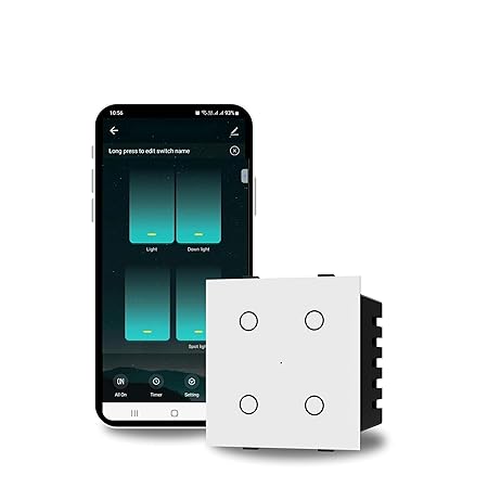 Wi-Fi 4 Gang Smart Touch Switch