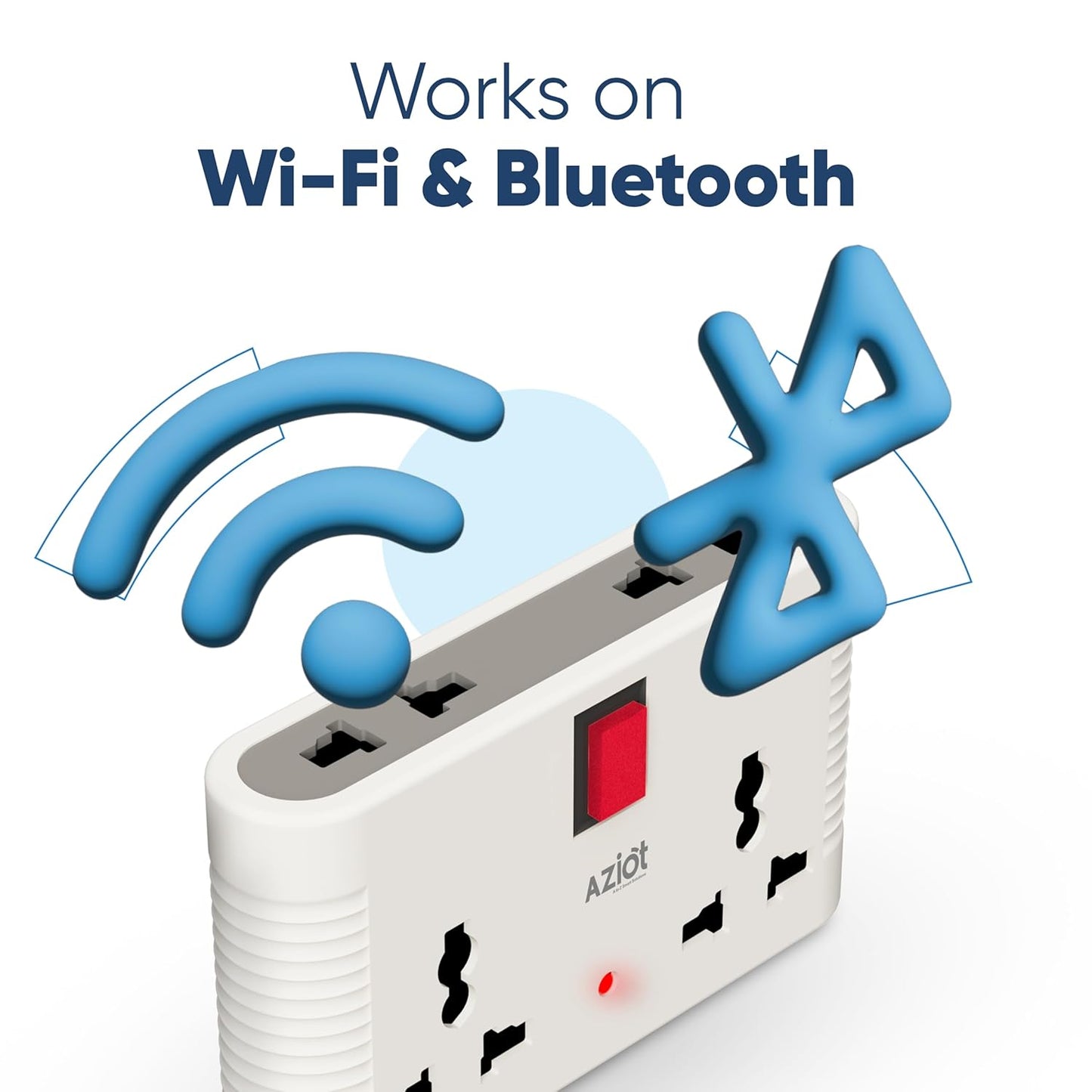 4-Way Smart Multi-Plug Adaptor – Wi-Fi & Bluetooth | Works with Alexa & Google