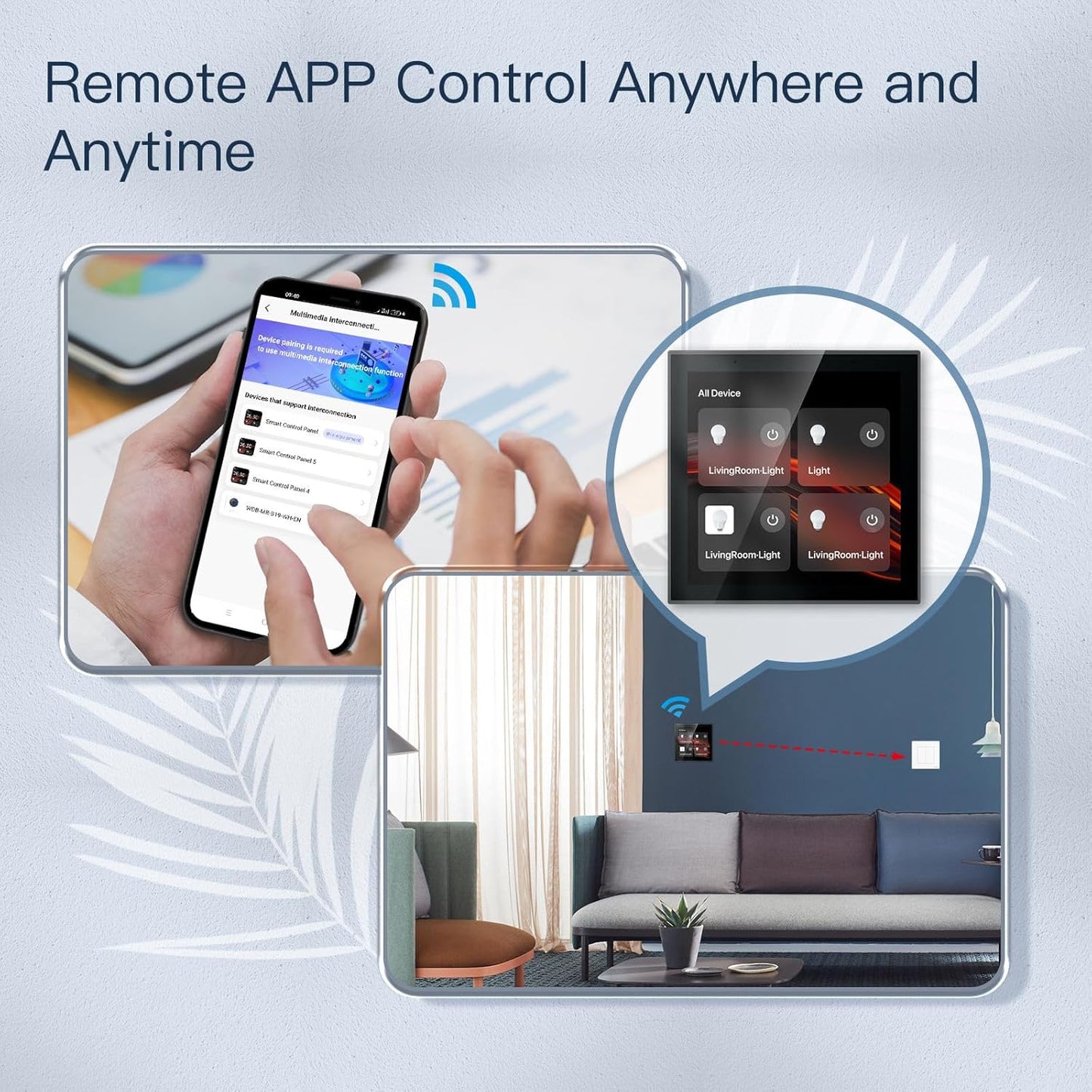 FTZ S6E – 4" Smart Home Control Panel - Zigbee