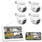 WC05S 5MP Wireless PTZ Security Camera System 4 Cameras 10.1" Monitor