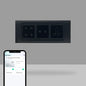 Wi-Fi Smart Touch Switch Panel – 6 Module with Integrated Socket