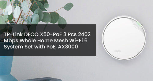 TP-Link Deco X50-PoE AX3000 Mesh Wi-Fi 6 System (3-Pack)