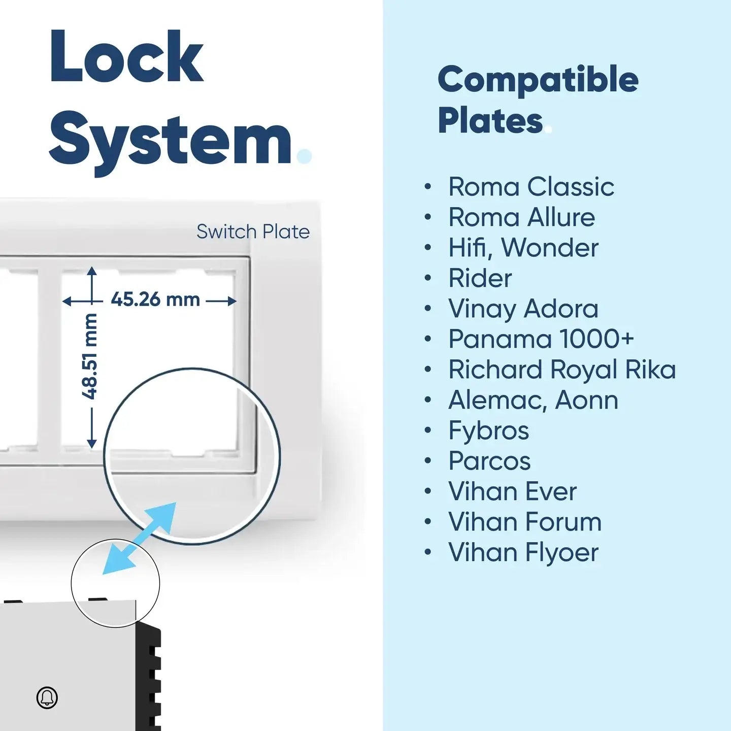 Smart Modular Bell Touch Switch