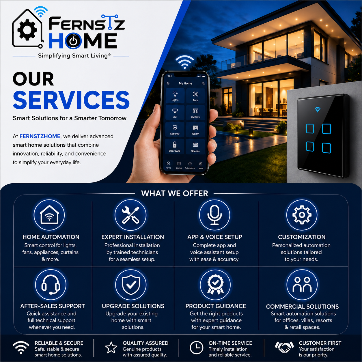 Smart Home Setup & Installation – SMART 3 BHK – Premium Living