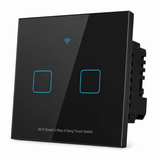 Wi-Fi Smart 2-Way 2-Gang Touch Switch