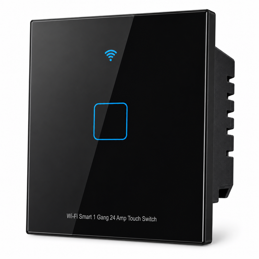 Wi-Fi Smart 1 Gang 24 Amp Touch Switch