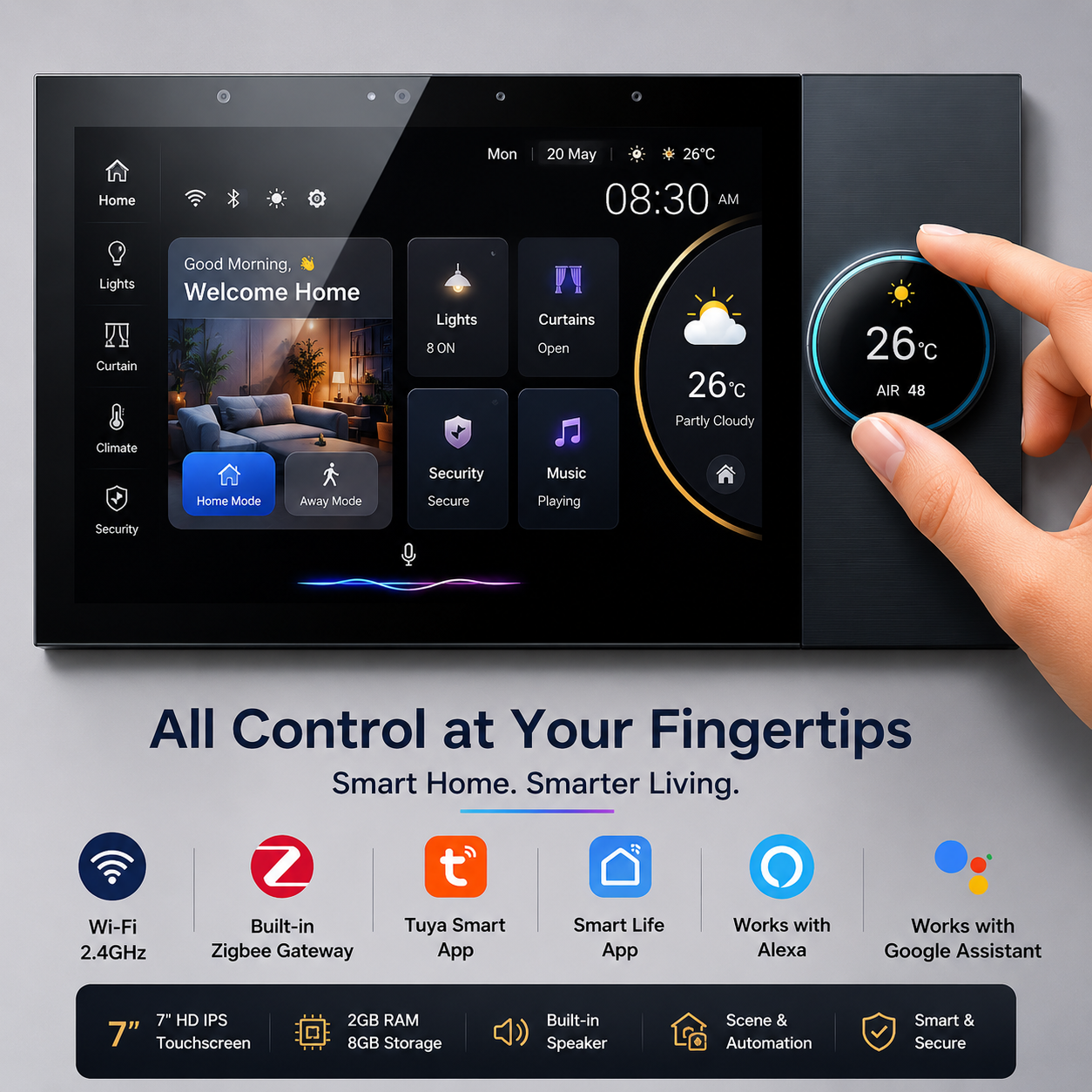 7 " Smart Home Control Panel - Zigbee