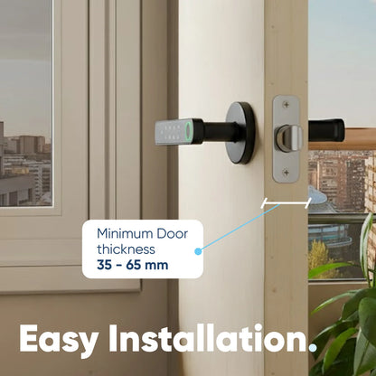 Smart Handle Door Lock with Fingerprint, Passcode & App Control