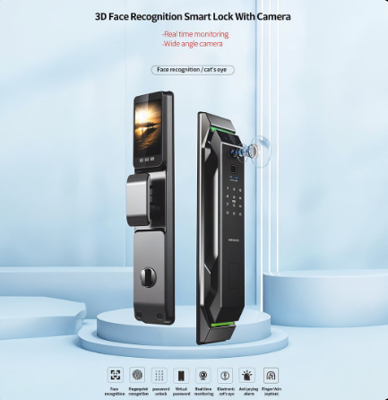 Ledgebit Wi-Fi Smart Door Lock – Fingerprint, Password, Card, App & Key