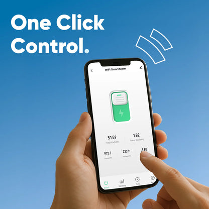 1P 63A Wi-Fi Smart Circuit Breaker with Power Monitoring & Protection