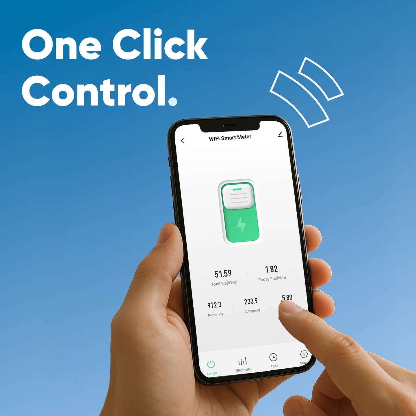 AZIOT Smart WiFi MCB 63A with Digital Display | App & Voice Control