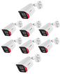 QHIK-8MP 8MP PoE Bullet Camera 4K 3.6MM Night Color 8-Pack