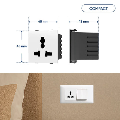 6A Modular Socket – Fits Standard Modular Switch Plates | FERNSTZHOME