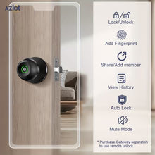 Smart Cylindrical Door Lock with Fingerprint & App Control