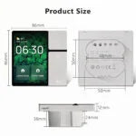 Ledgebit 3.5″ Multi-Function Smart Touch Panel with 3-Gang Smart Switch – Wi-Fi