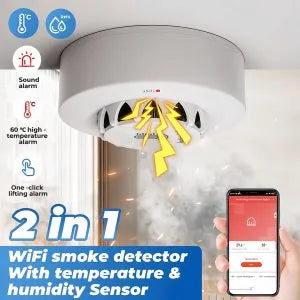 Ledgebit LT-AW76 Smart Wi-Fi Smoke & Heat Detector