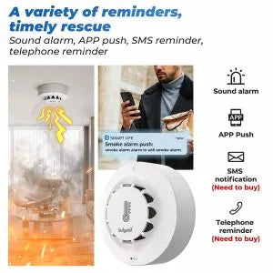 Ledgebit LT-AW76 Smart Wi-Fi Smoke & Heat Detector
