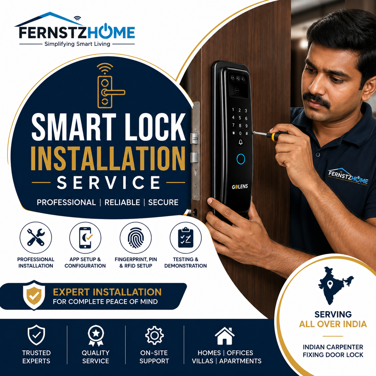 GOLENS X114 Smart Door Lock