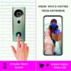 Smart Wi-Fi Video Doorbell with Rechargeable Battery & Chime